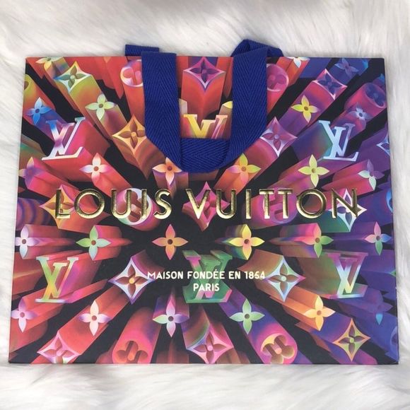 Louis Vuitton Handbags - RARE Louis Vuitton Paper Shopping Gift Bag Limited Edition Prism